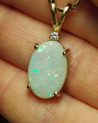 Coober Pedy opal...began putting some in pendants now....More info in comments below...